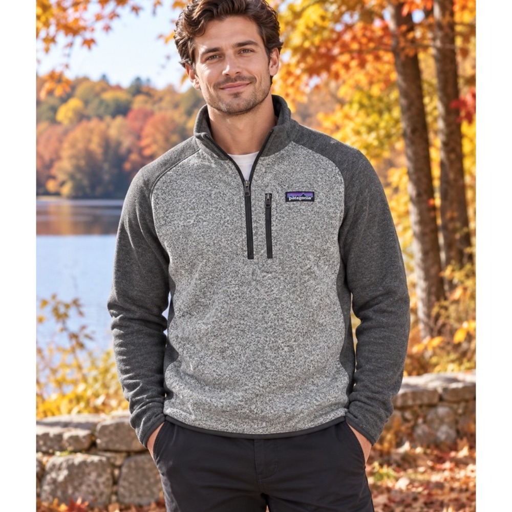 Patagonia Better Sweater 1/4 Zip Fleece Grey Xbox Game Pass Mens XL Pullover
